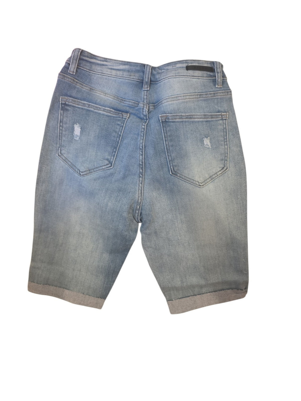 Risen Jeans Jenna High Rise Distressed Mid-Length Shorts