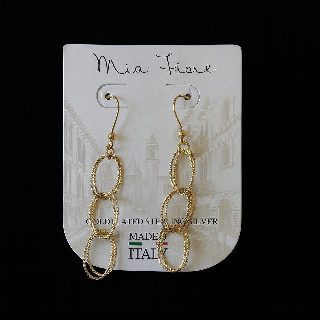 Mia Fiore 18 karat gold plated sterling silver Earrings