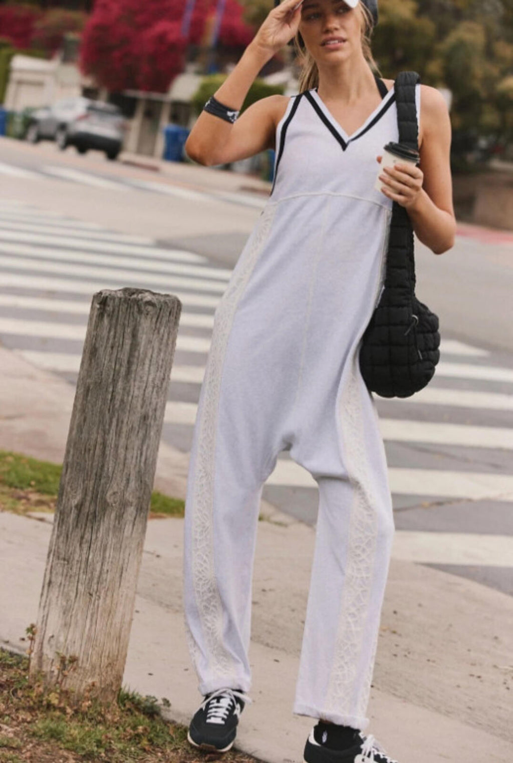 Free People Movement Day Trip Lace Inset One Piece Jumpsuit