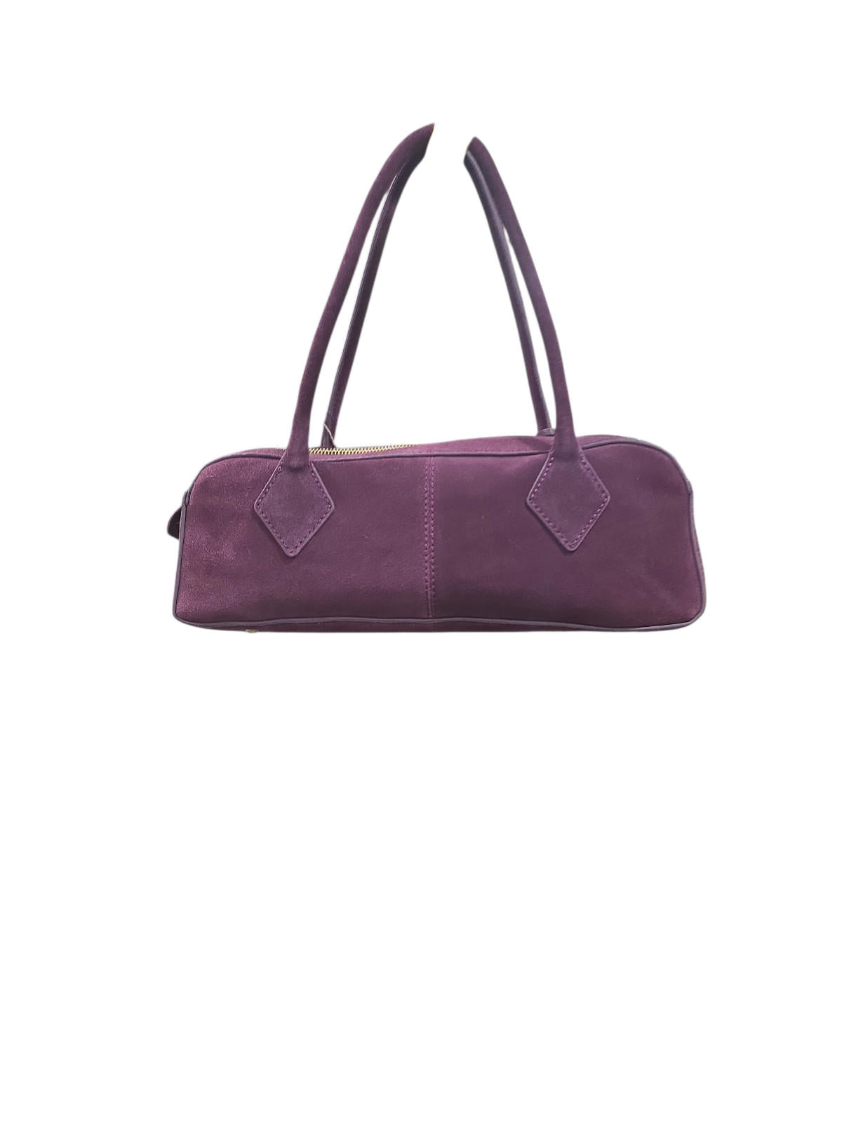 Genuine Suede East West Bag with Bow Detail