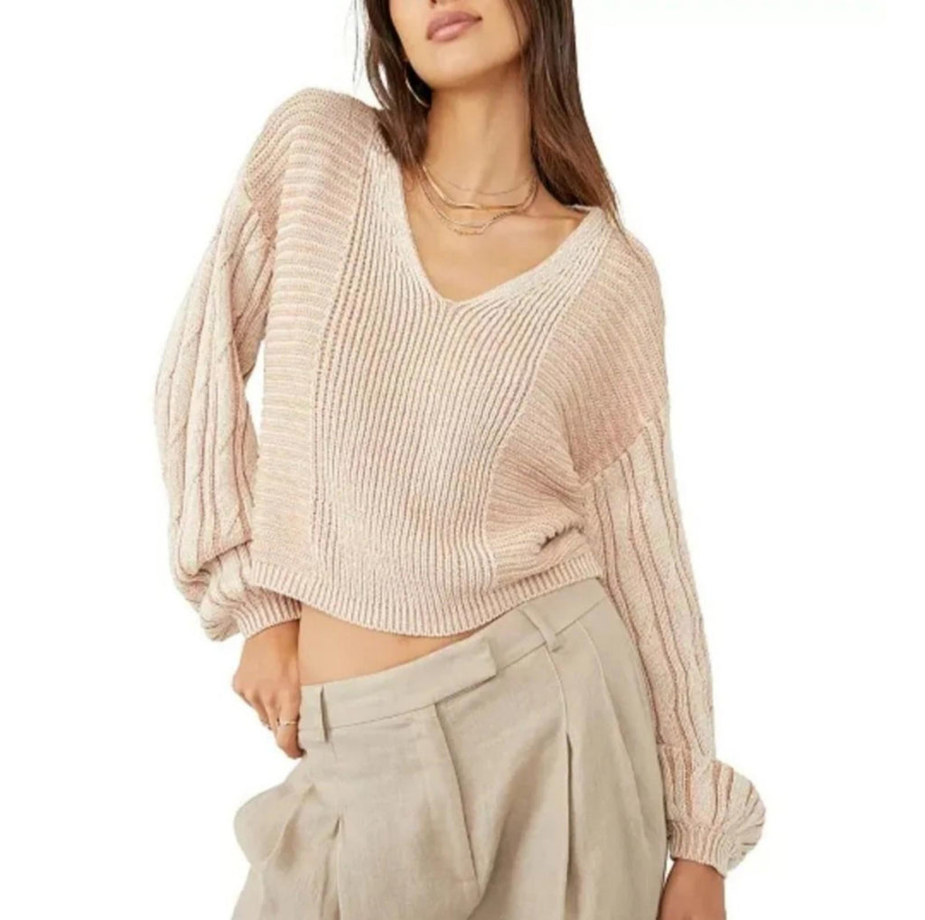 Free People When It Rains Sweater S