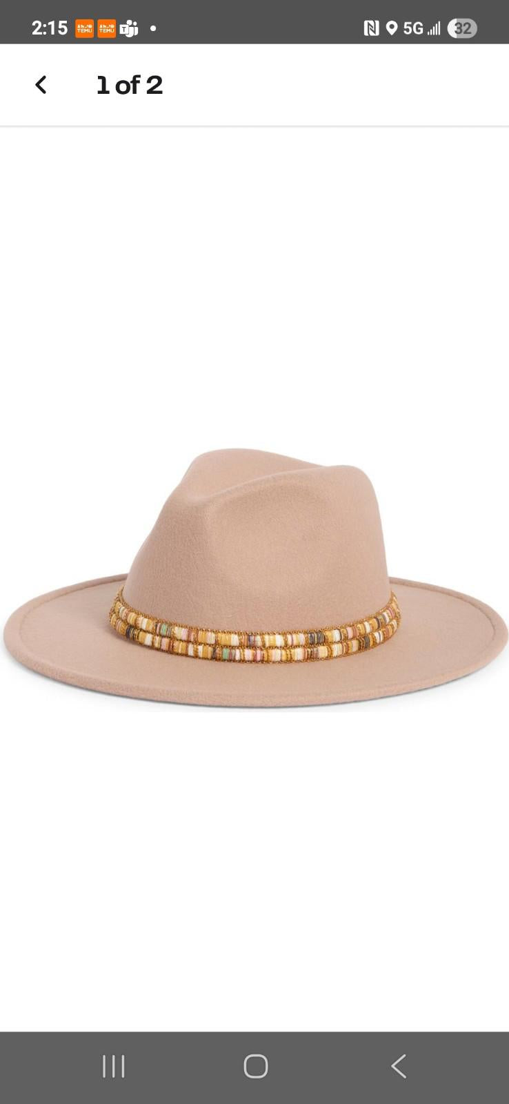 Nine West Felt Panama Hat