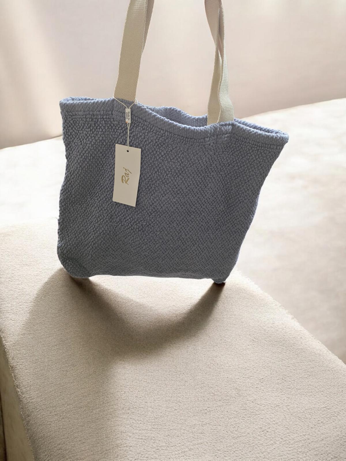 Raj Anthropologie Cotton Woven Carpet Large Tote