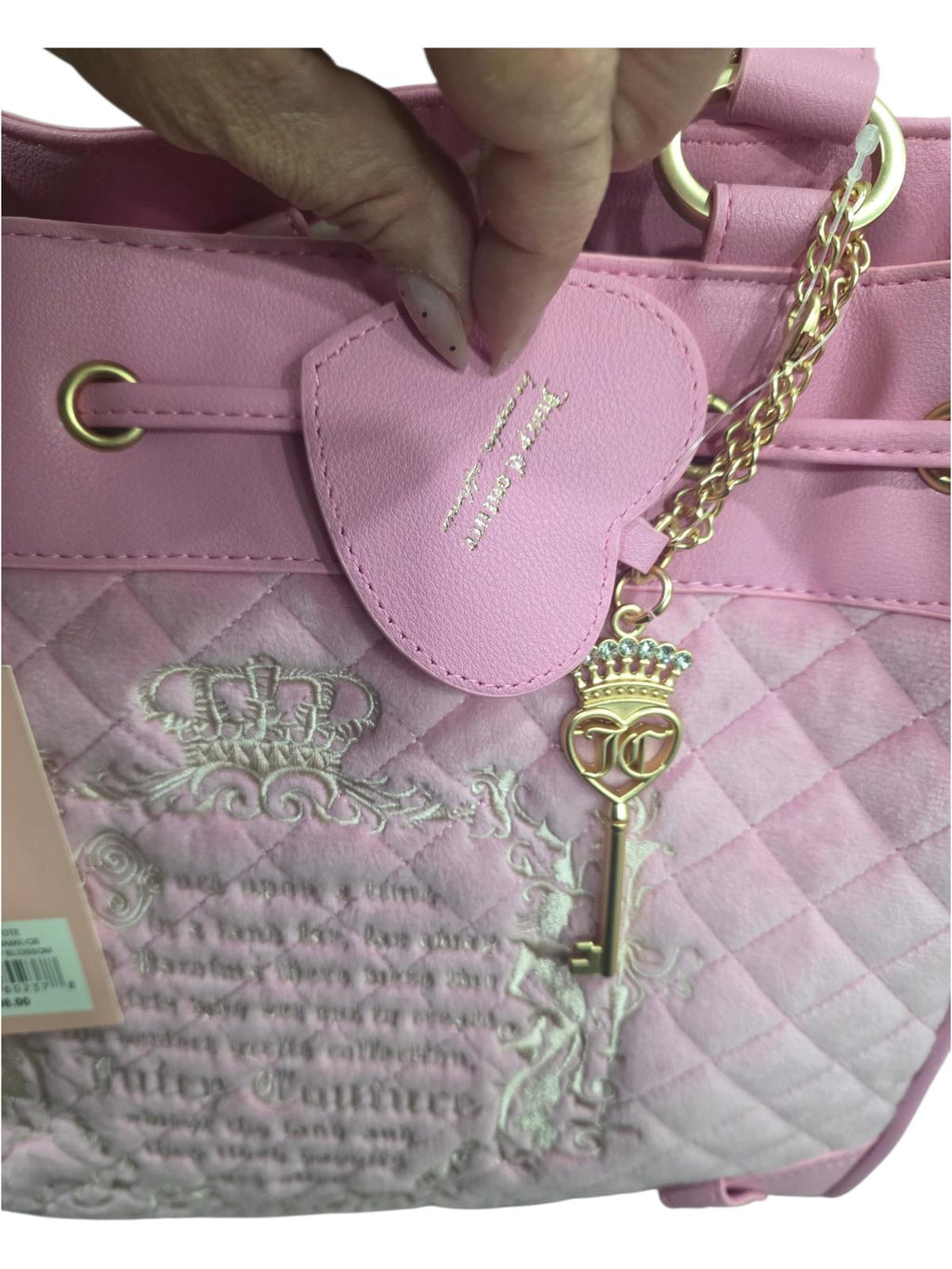 Viral Juicy Couture Retro Juicy Tale Tote Bag Retro Cherry Blossom