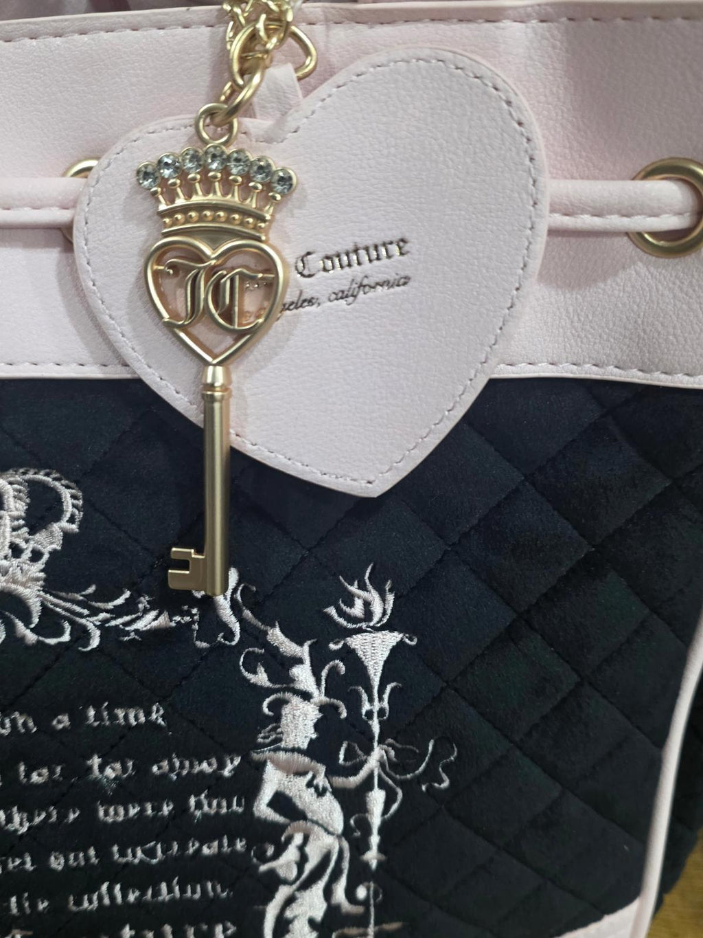 Viral Juicy Couture Retro Juicy Tale Tote Bag Retro Black