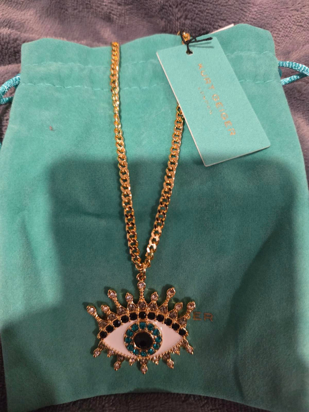 Kurt Geiger London Evil Eye Pendant Necklace