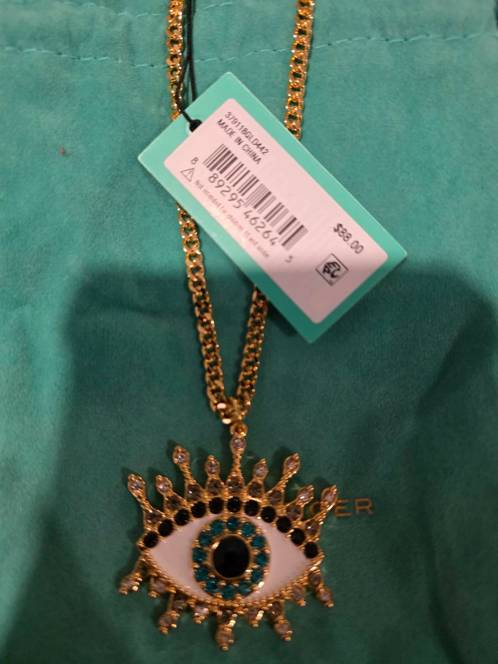 Kurt Geiger London Evil Eye Pendant Necklace