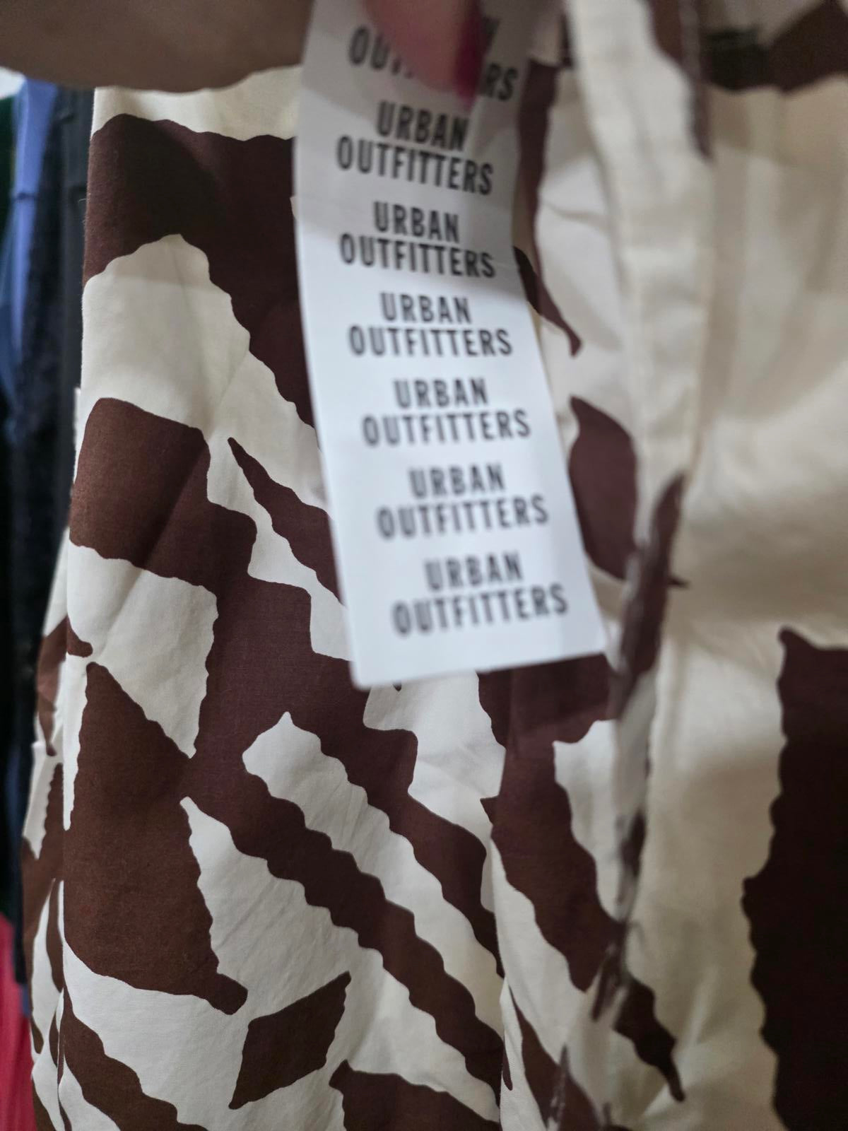 BDG Urban Outfitters Eva Tie-Front Ruched Strap Trapse Mini Dress M