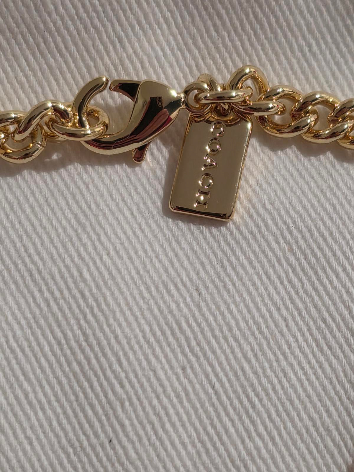 Coach Signature Heart Charm Bracelet