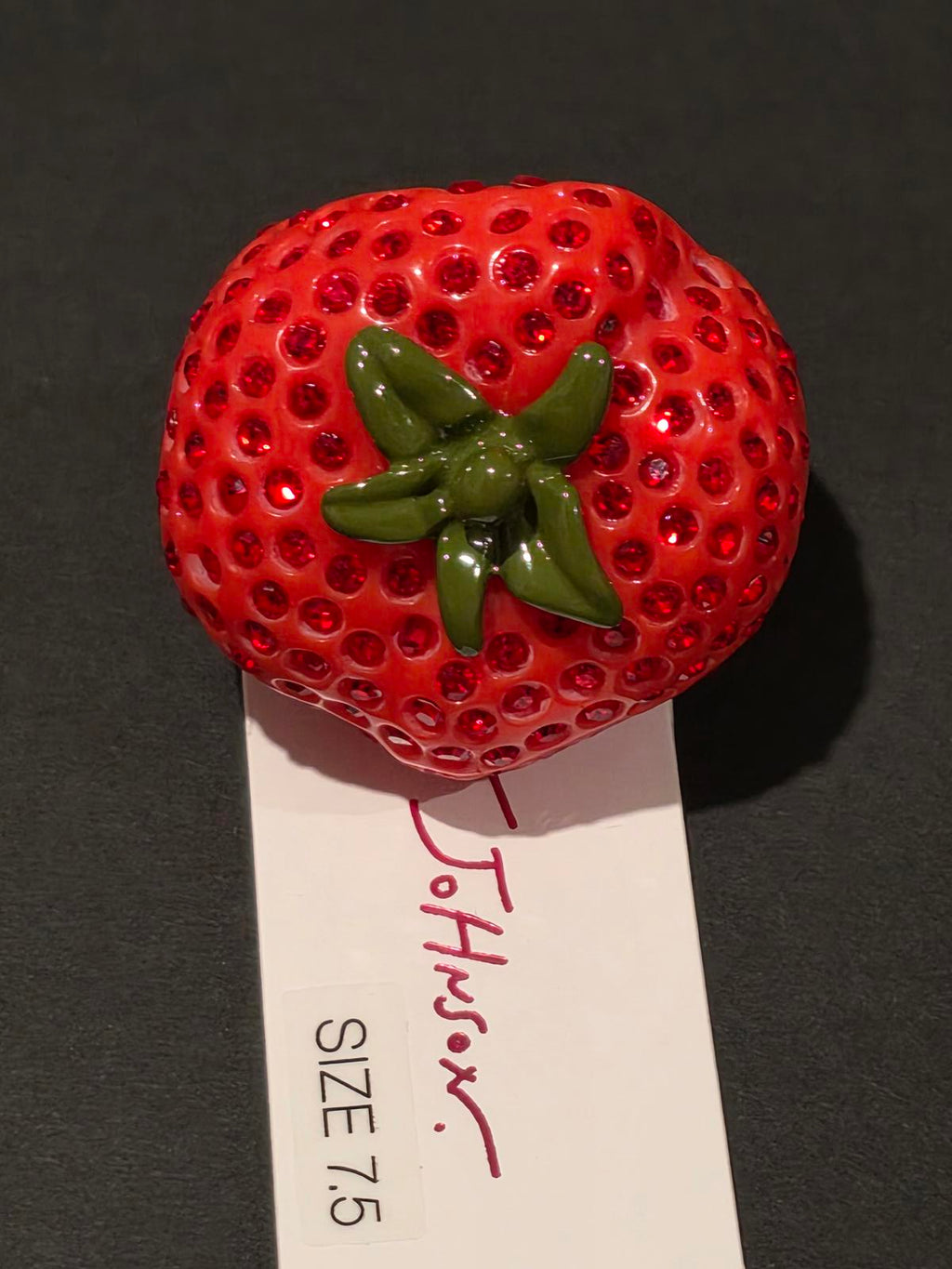 Betsey Johnson Tomato Cocktail Ring