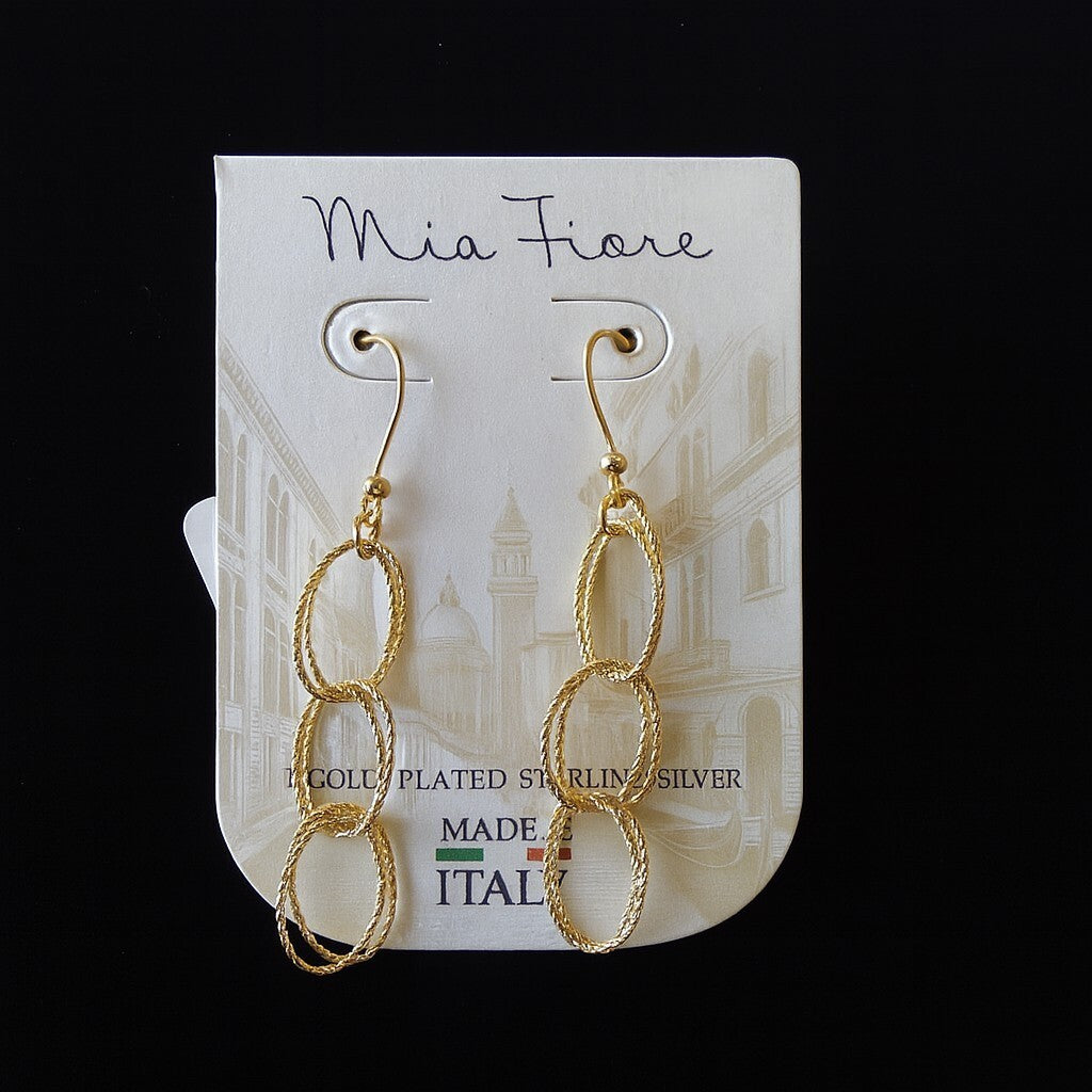 Mia Fiore 18 karat gold plated sterling silver Earrings