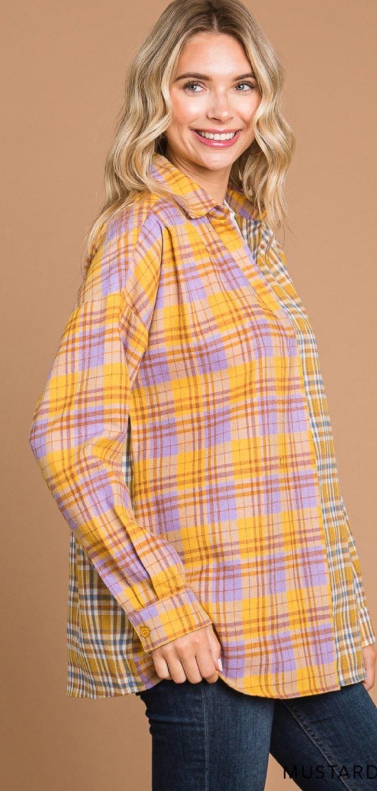 Cotton Bleu Women's Size Small NWT Long Sleeve Button Up