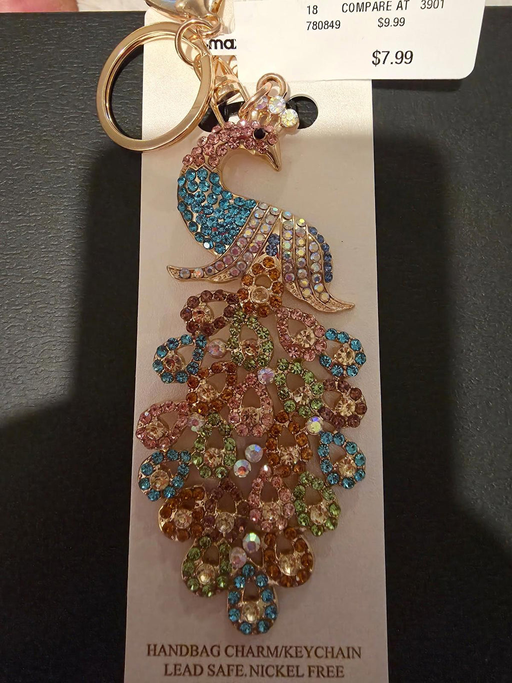 Natasha Peacock Purse Charm