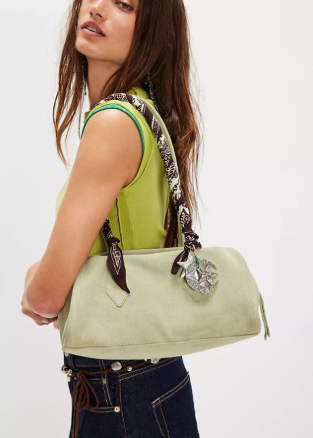 Free People Sierra Suede Shoulder Bag