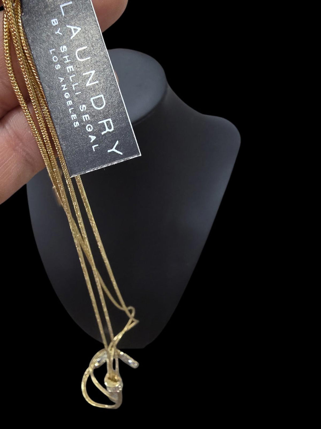 Laundry Statement Necklace NWT Gold Tone Chain