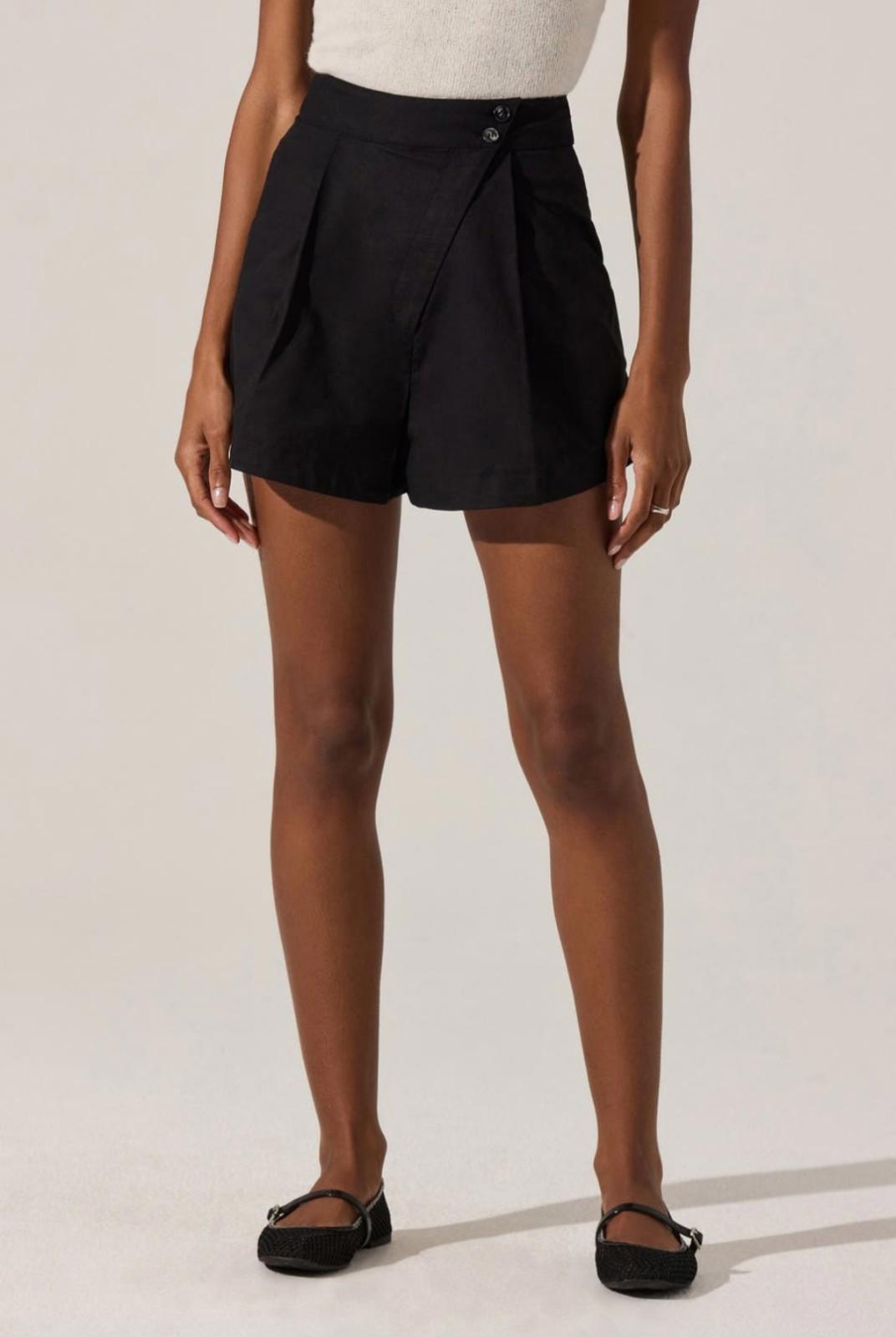 ASTR The Label Asymmetric Linen Shorts - XL
