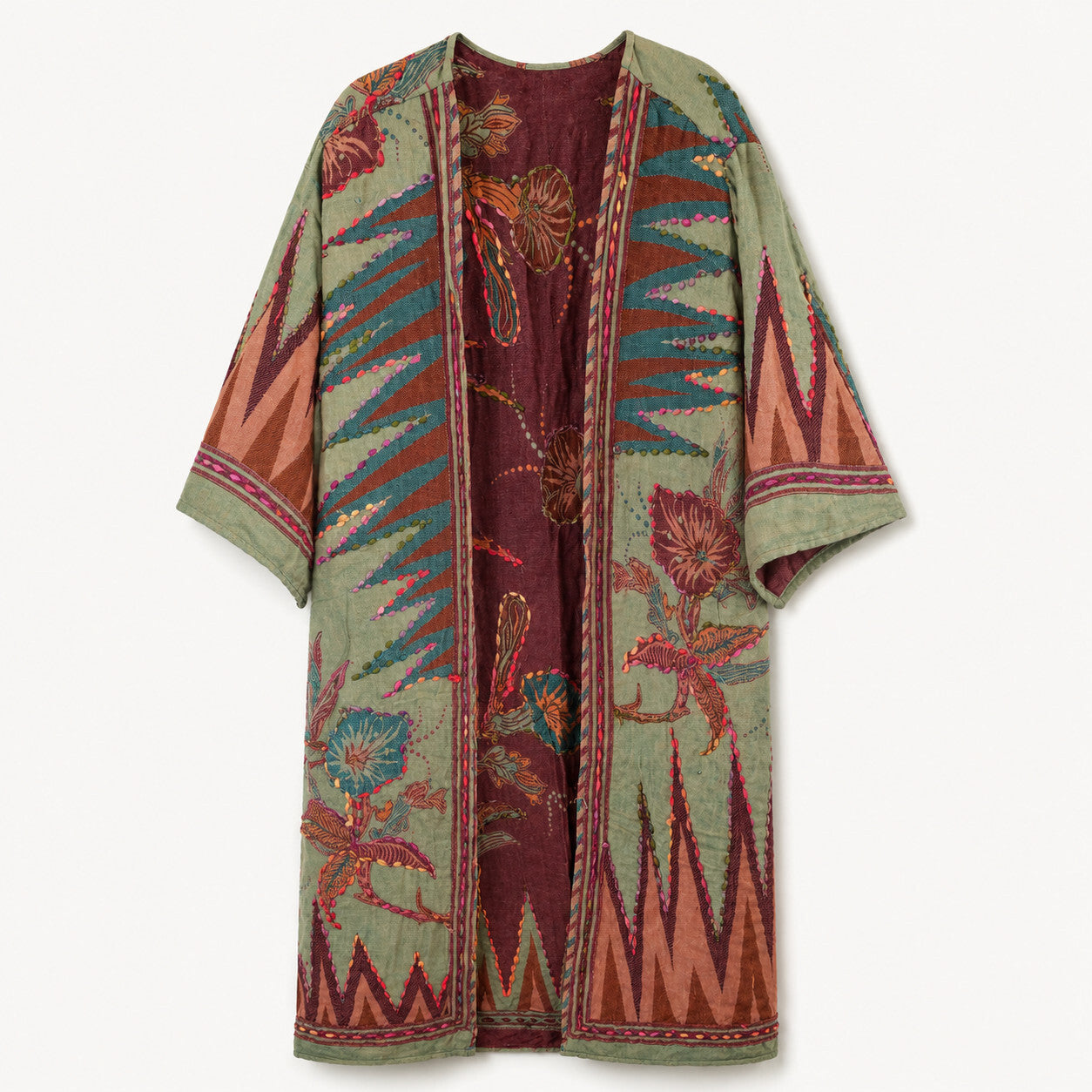 Raj Thick Stitch Embroidered Duster