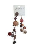 Free People Glass Stone Beaded Drop Earrings