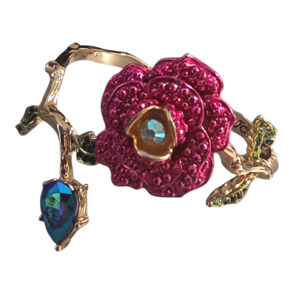 Betsey Johnson Rose Crystal Bangel