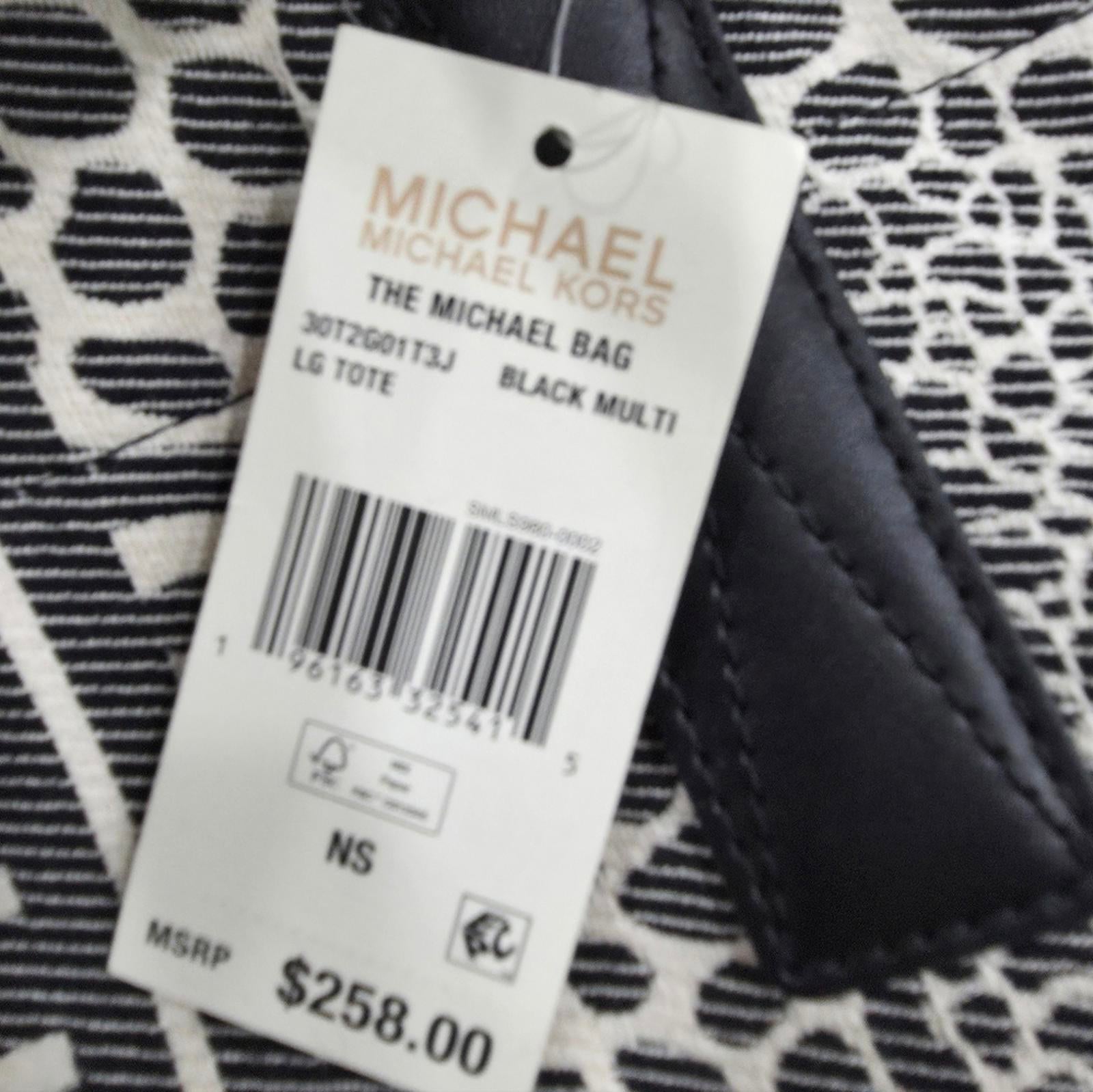 Michael Kors Monochrome Animal Print Tote