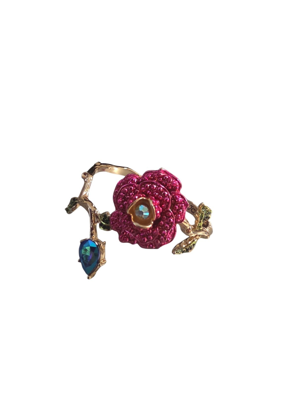 Betsey Johnson Rose Crystal Bangel