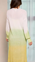 WOMEN'S LONG SLEEVE COLORBLOCK OPEN FRONT CARDIGAN