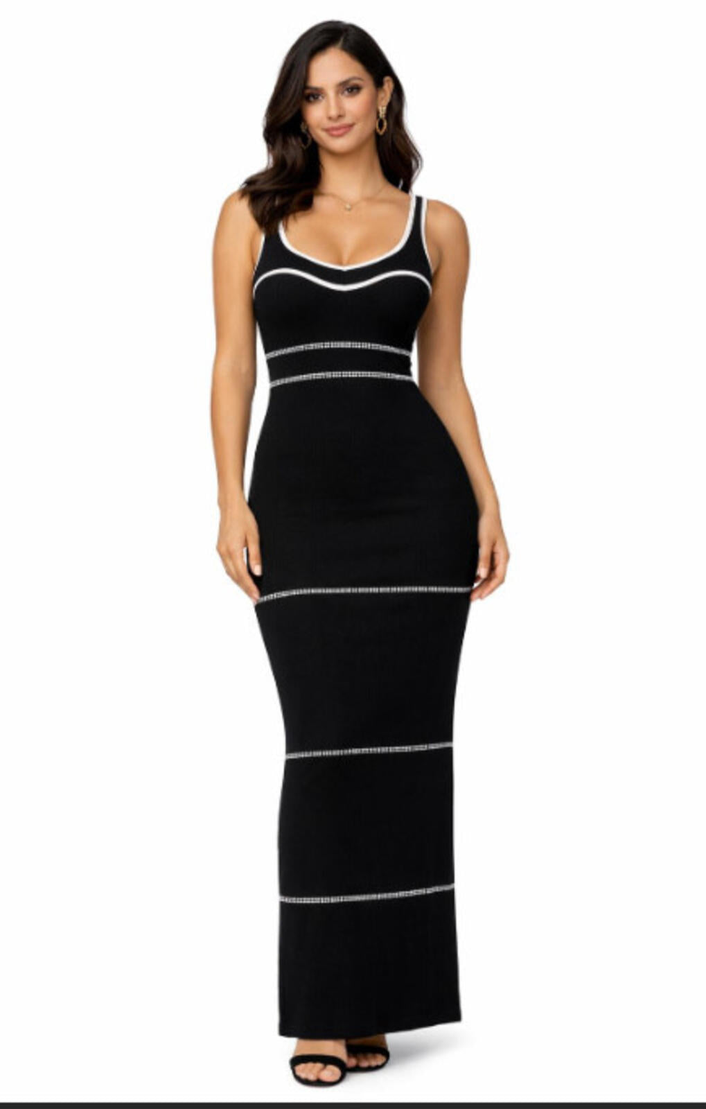 TFY Collection Black Crochet Dress