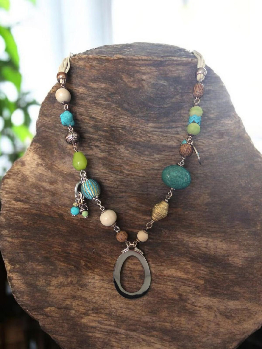 Chico's long statement necklace