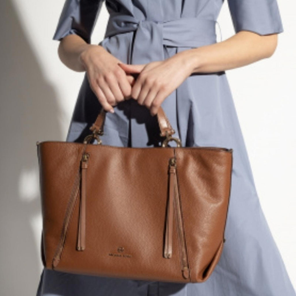 Michael Kors Brown Leather Tote Bag