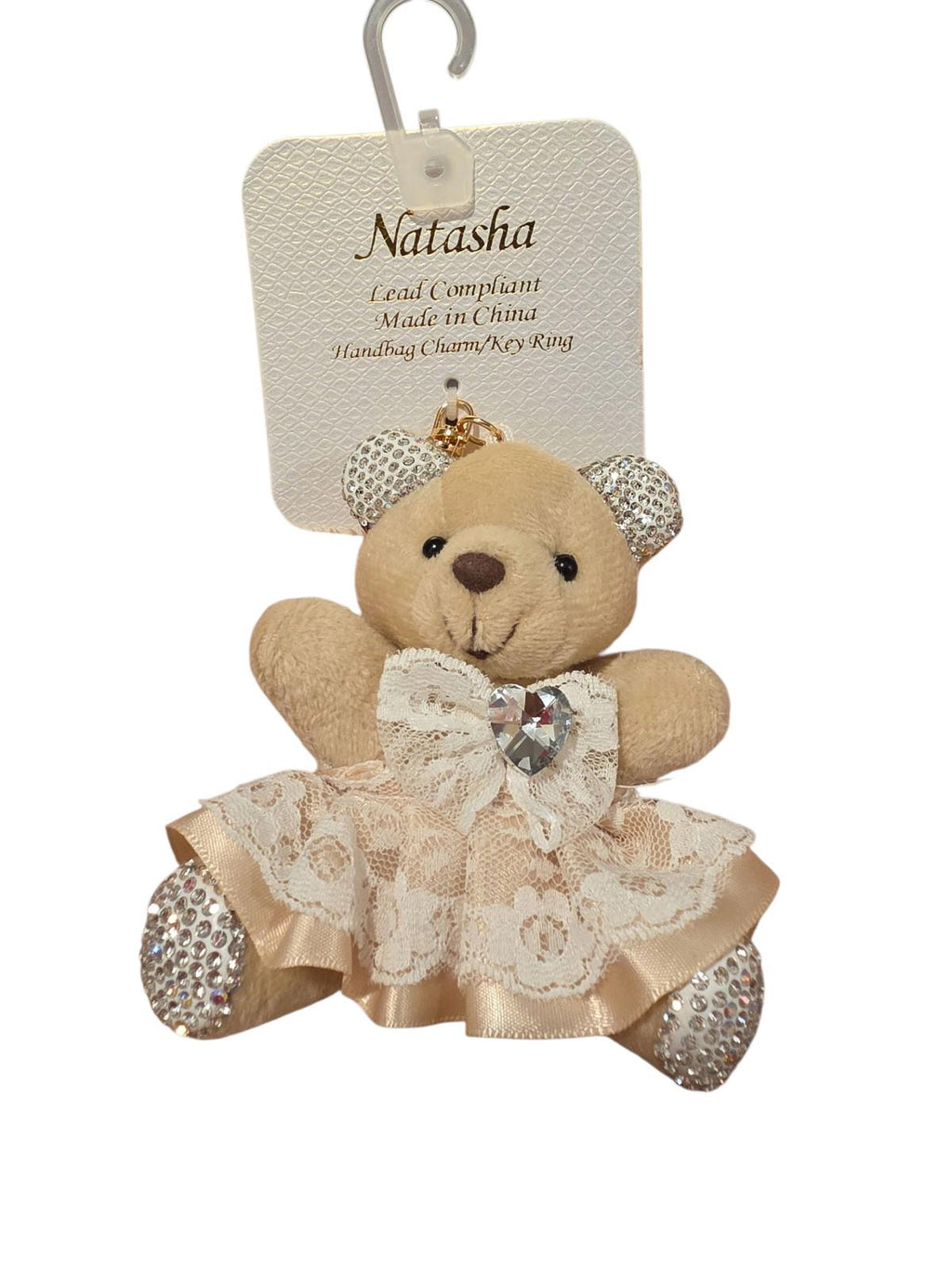 Natasha Teddy Bear Purse Charm
