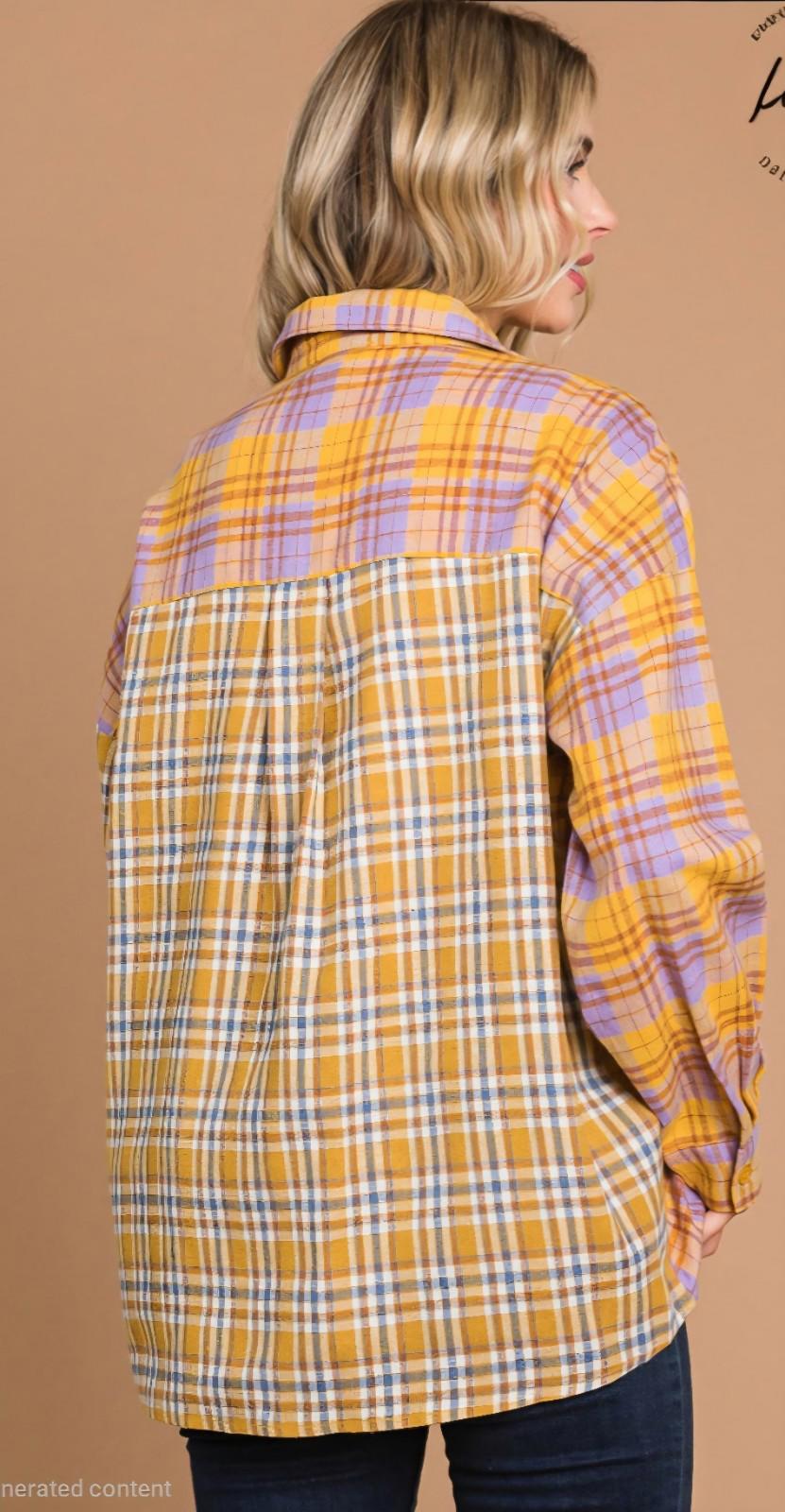 Cotton Bleu Women's Size Small NWT Long Sleeve Button Up