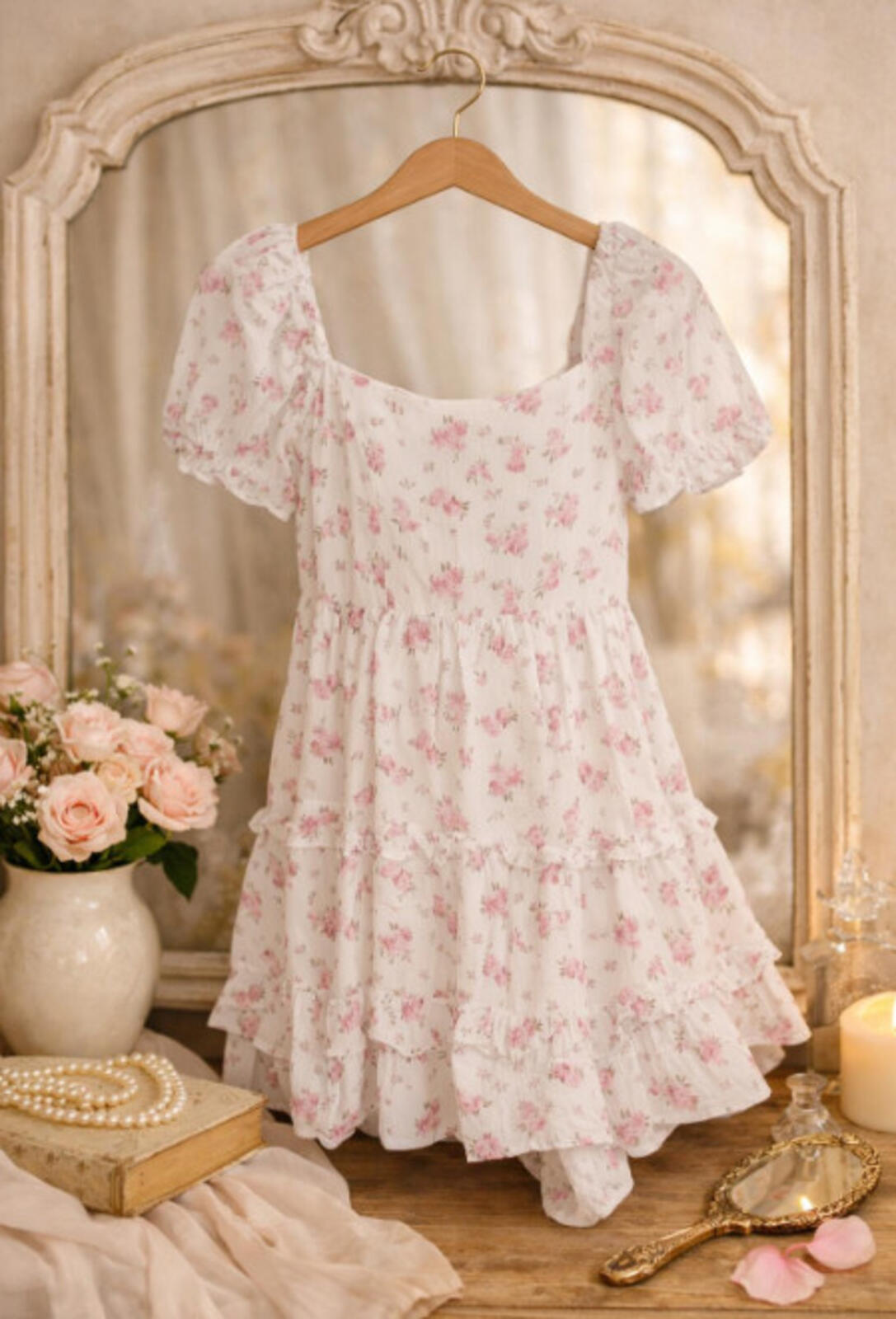 Altr’d State Alessandra Ruffle Floral Tiered Dress