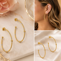 Alexis Bittar Crystal Knot Hoop Earrings