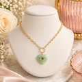 Kurt Geiger London Evil Eye Heart Stone Pendant Necklace