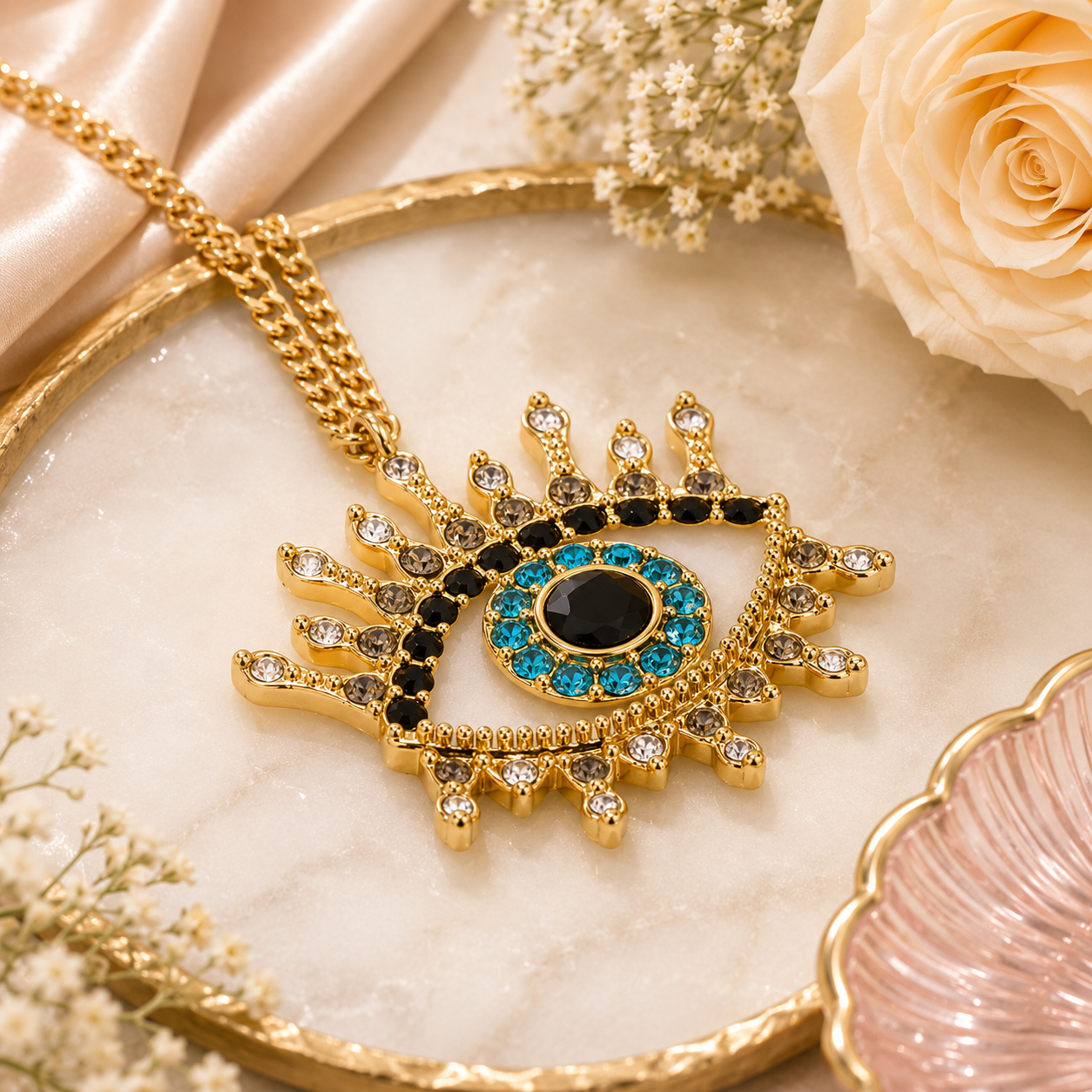 Kurt Geiger London Evil Eye Pendant Necklace