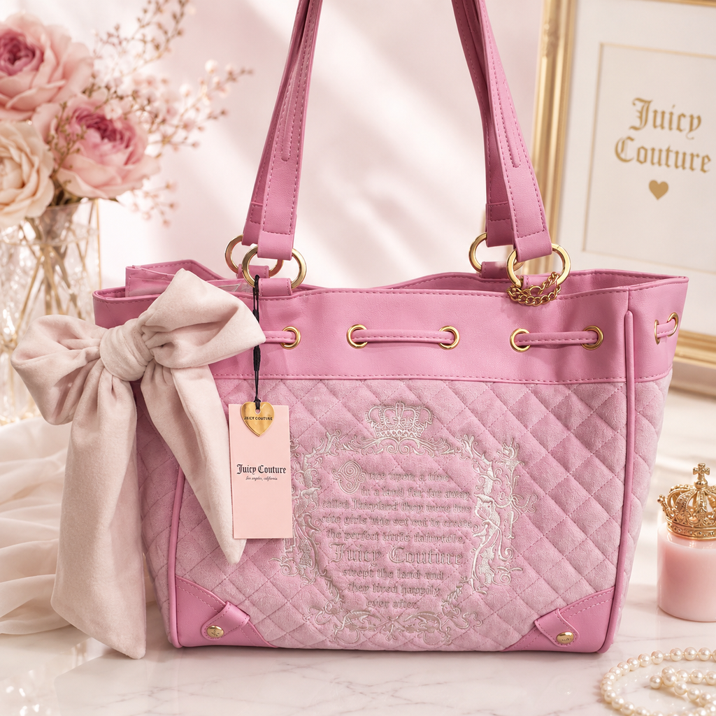 Viral Juicy Couture Retro Juicy Tale Tote Bag Retro