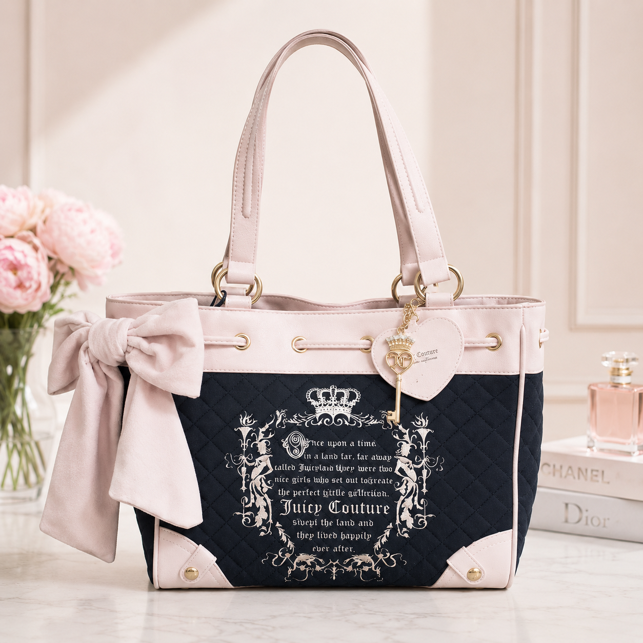 Viral Juicy Couture Retro Juicy Tale Tote Bag Retro
