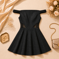 Free People Brooklyn Mini Dress in Black size small nwt