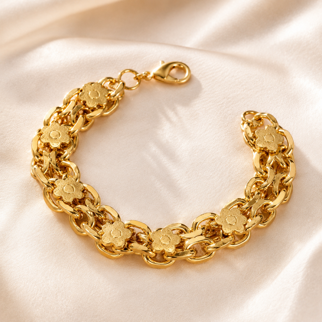 Free People Lana Lock Heart Bracelet