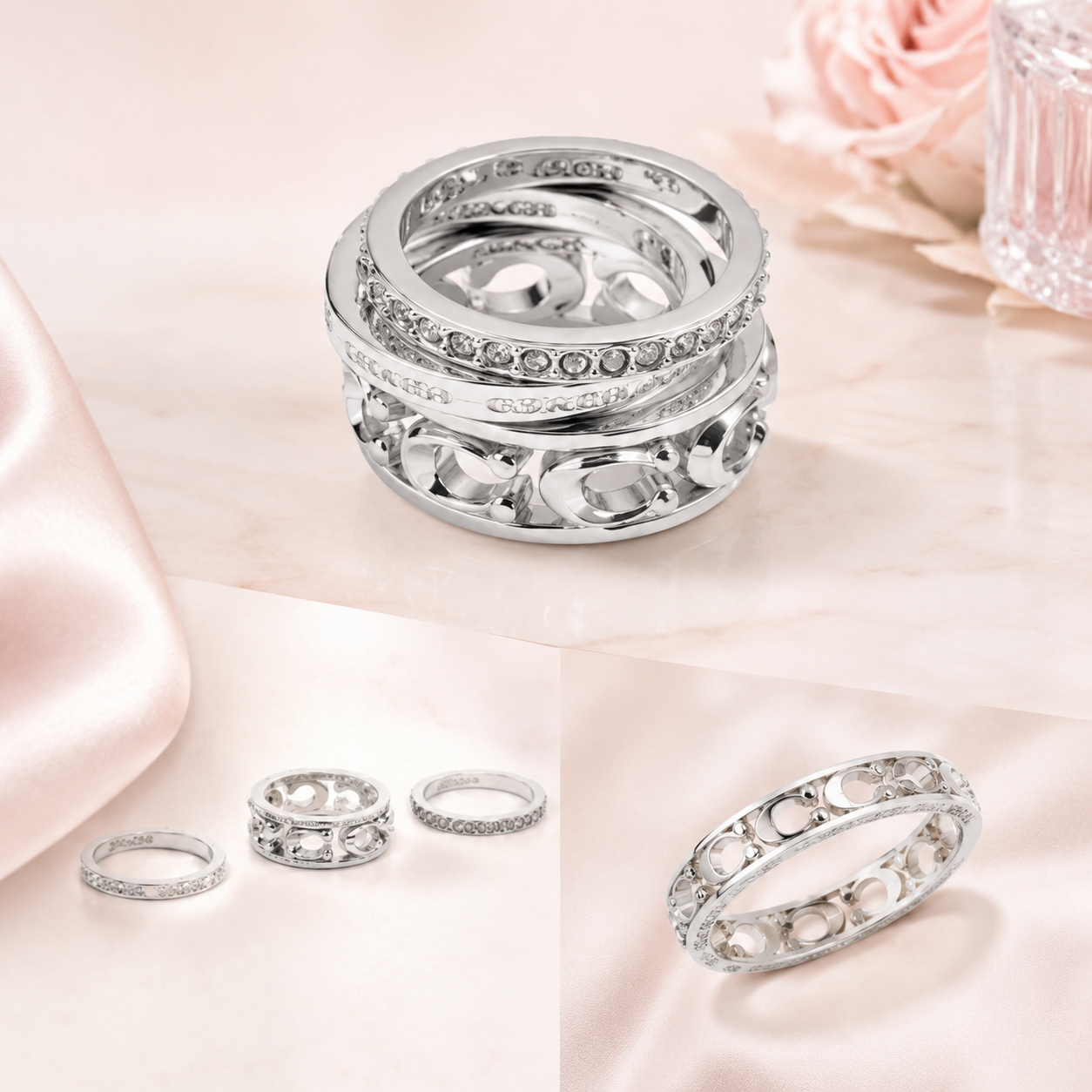 Coach Signature Jewelry in Silver Tone
