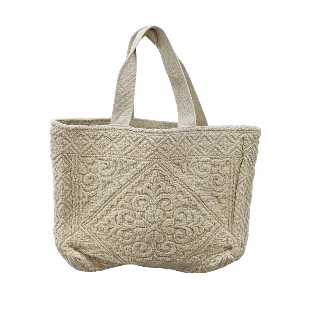 Raj Anthropologie Cotton Woven Carpet Large Tote