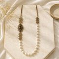 Chicos Long Pearl Satement Necklace