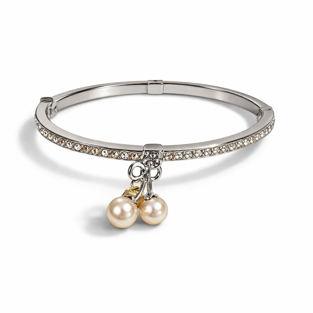 Coach Kisslock Cherry Pavé Bangle