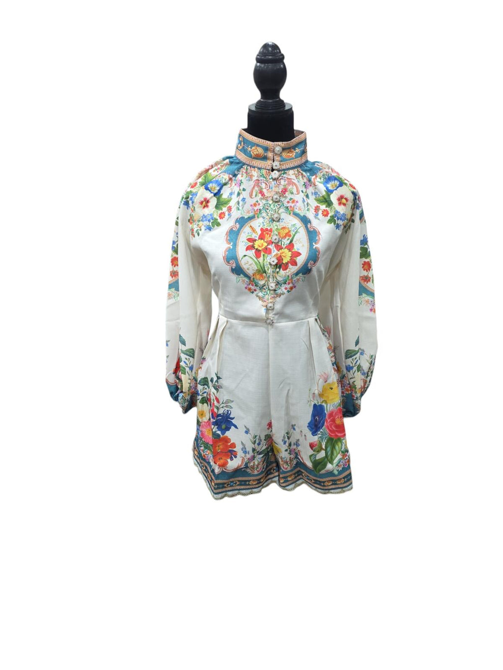 DALIA MACPHEE Long Sleeve Romper Without Belt