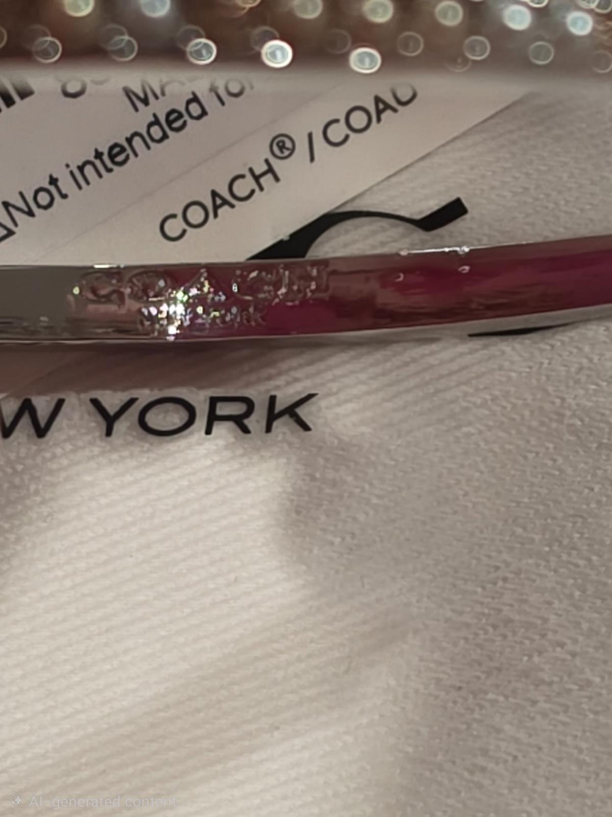 Coach Kisslock Cherry Pavé Bangle
