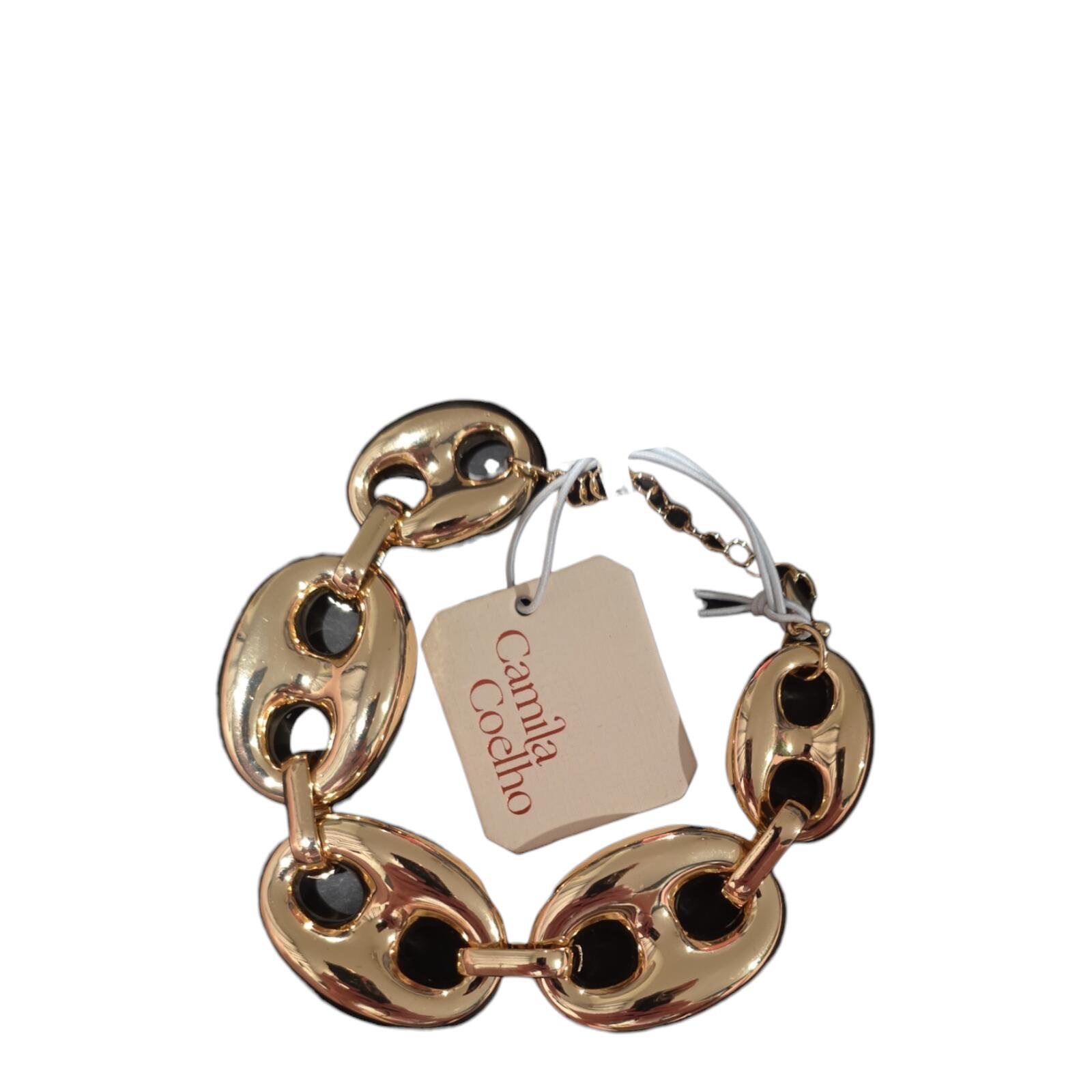 Camila Coelho Gold Tone Chunky Link Bracelet