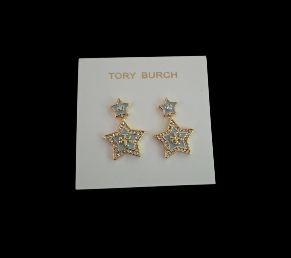 Tory Burch Falling Star Drop Earrings