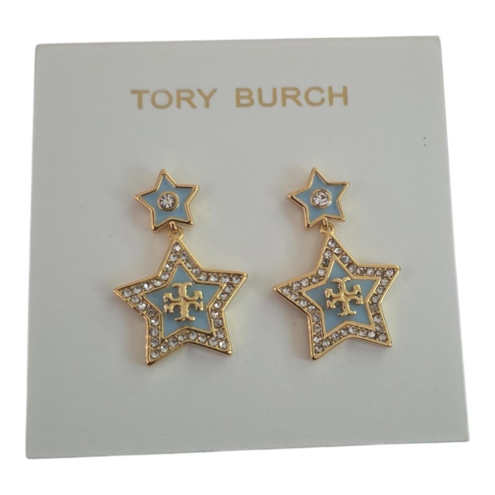 Tory Burch Falling Star Drop Earrings