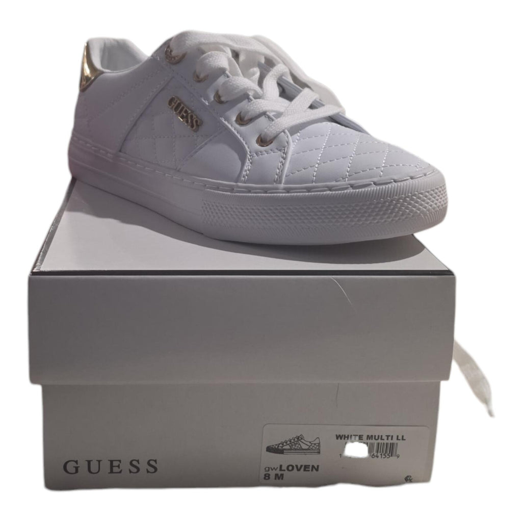 GUESS Women's Loven Quilted Lace-Up Sneakers.