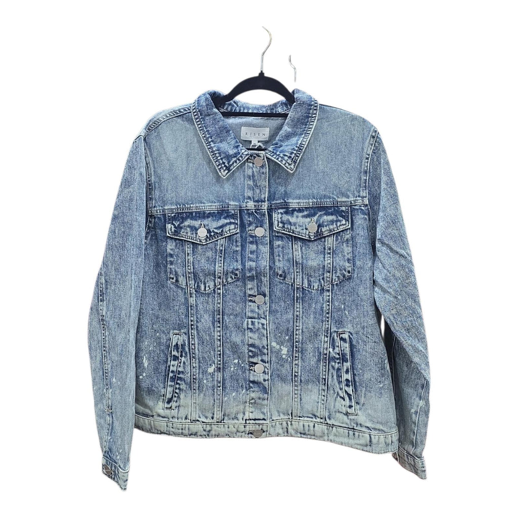 RISEN Plus Relaxed Fit Washed Denim Jacket Size 2X